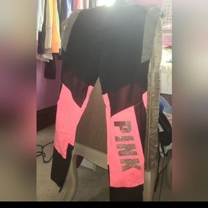 VS pink bling mesh legging